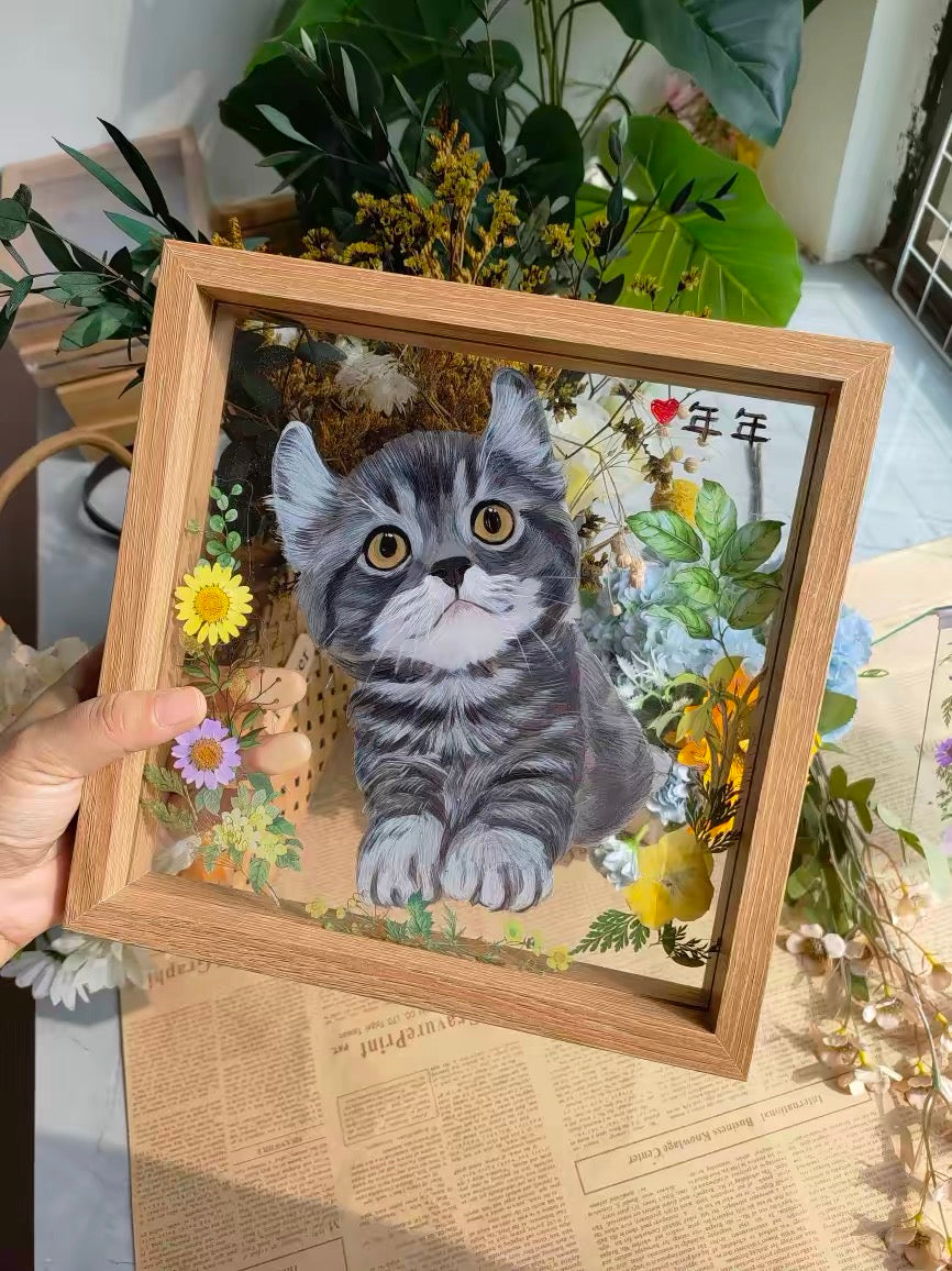 Custom Hand-Painted Pet Art for Kittens & Puppies