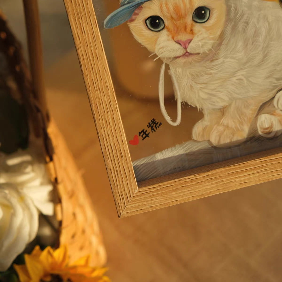 Custom Hand-Painted Pet Art for Kittens & Puppies